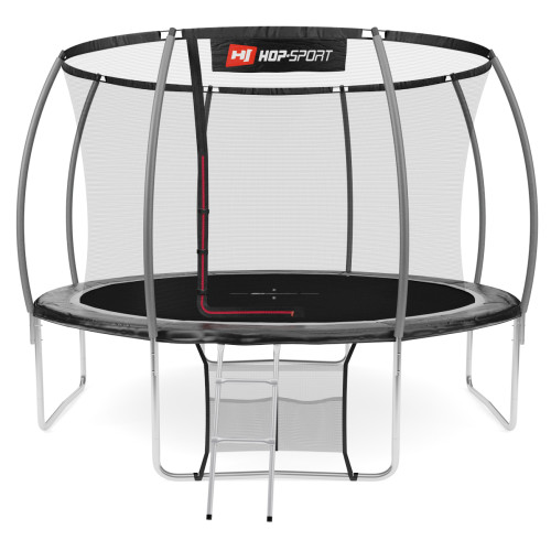 Батут  Hop-Sport 12FT Premium 366 см black/grey із внутрішньою сіткою - фото №3